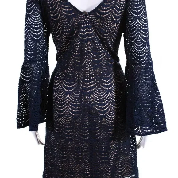 Lilly Pulitzer navy blue dress nwt perfect large - Picture 6 of 8